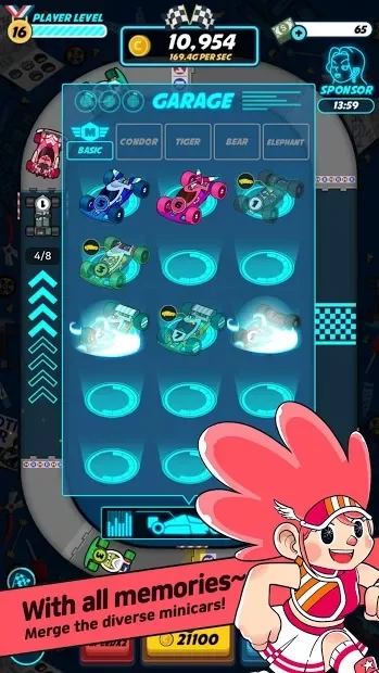 Merge Racer: mini motor idle merge racing game screenshot