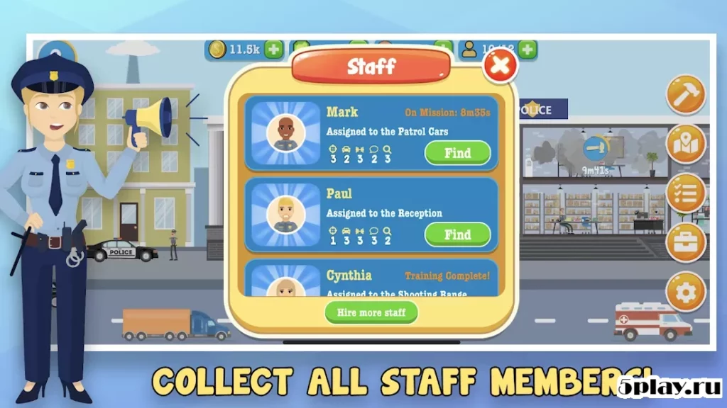 Police Inc: Idle police station tycoon game screenshot