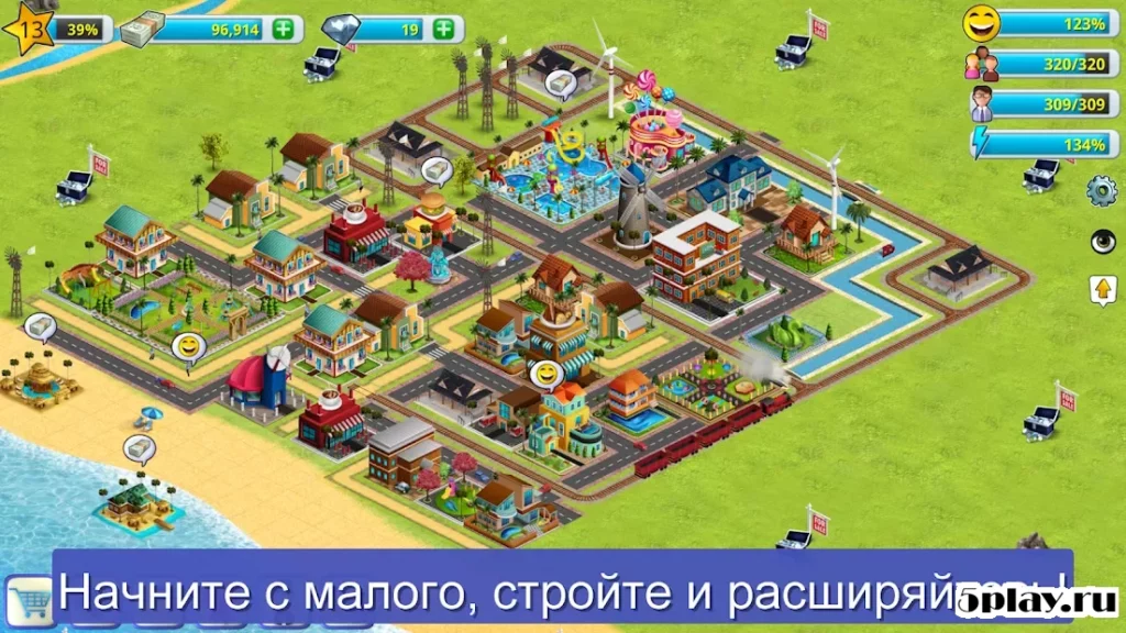 Вилидж-сити: остров Сим 2 Town City Building Games screenshot