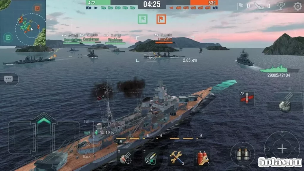 World of Warships Blitz: военно-морской MMO шутер screenshot