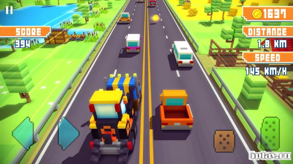 Blocky Highway: Traffic Racing screenshot