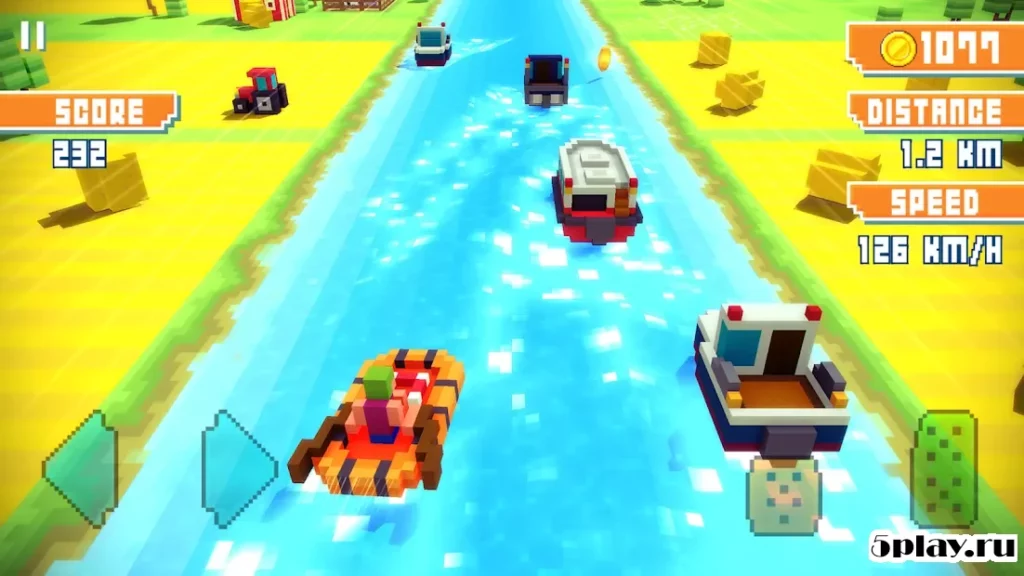 Blocky Highway: Traffic Racing screenshot
