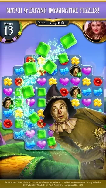 The Wizard of Oz Magic Match 3 screenshot