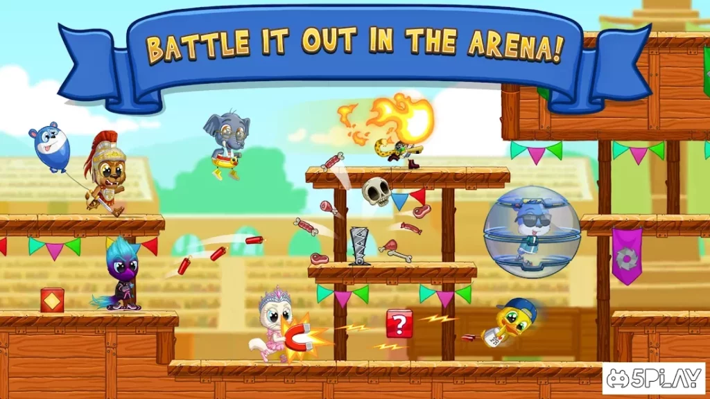 Fun Run 3 - гонки мультиплеер screenshot