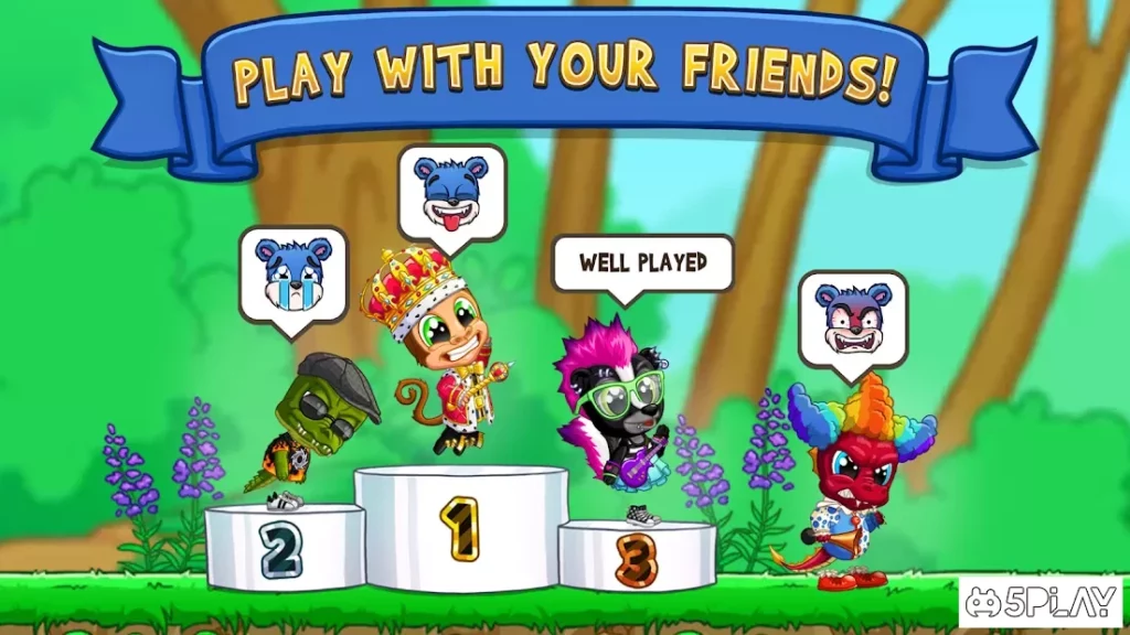 Fun Run 3 - гонки мультиплеер screenshot