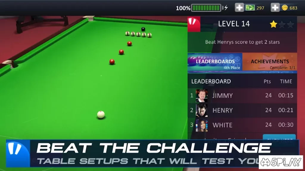 Snooker Stars - 3D Online Sports Game screenshot