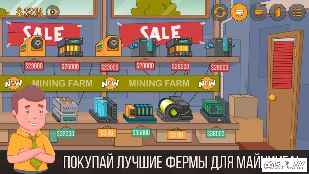 Майнер - симулятор жизни, бизнес игра, кликер screenshot
