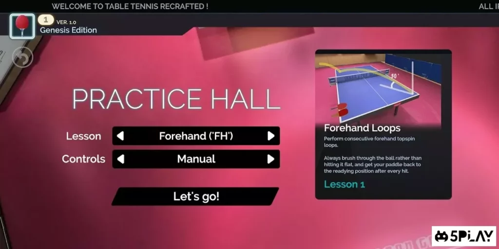 Table Tennis Recrafted: Genesis Edition screenshot