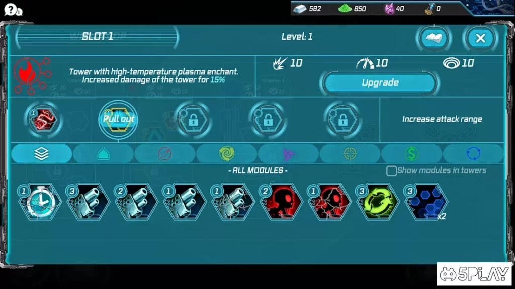 Planet Modular Tower Defense. Sci-Fi TD. screenshot