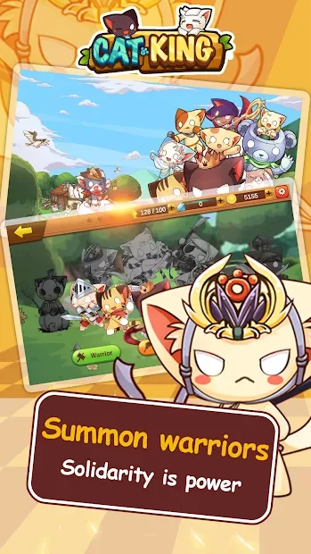 Cats King - Dog Wars: RPG Summoner Cat Game screenshot