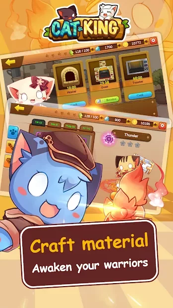Cats King - Dog Wars: RPG Summoner Cat Game screenshot