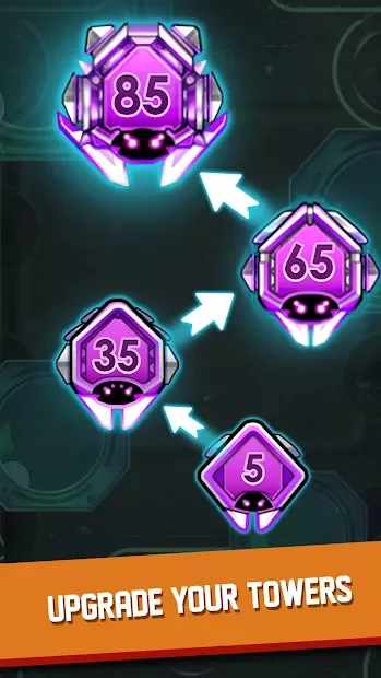 Cybershock : TD Idle & Merge screenshot