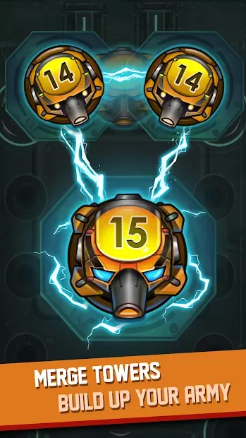 Cybershock : TD Idle & Merge screenshot