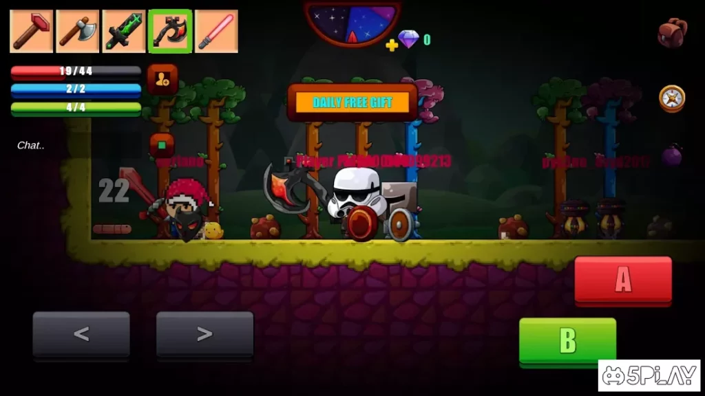 Супер-героическая игра-выживание мультфильмов screenshot