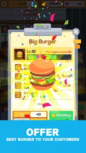 Idle Burger Factory - Tycoon Empire Game screenshot
