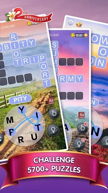 Word Crossy - A crossword game screenshot