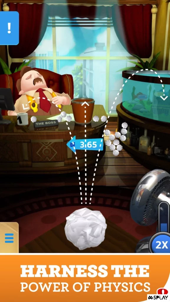 Paper Toss Boss screenshot