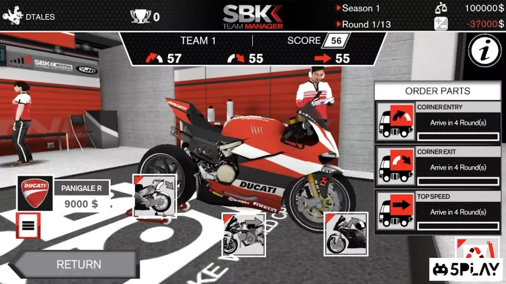SBK Team Manager screenshot