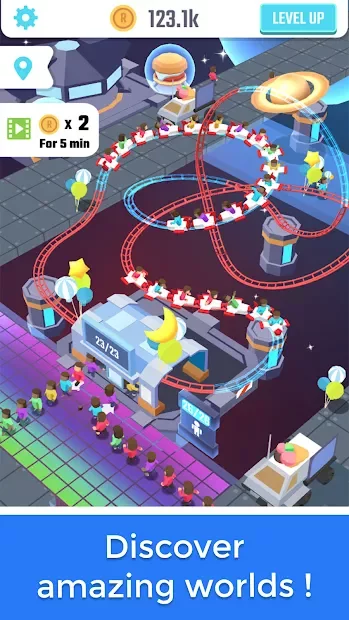 Idle Roller Coaster screenshot