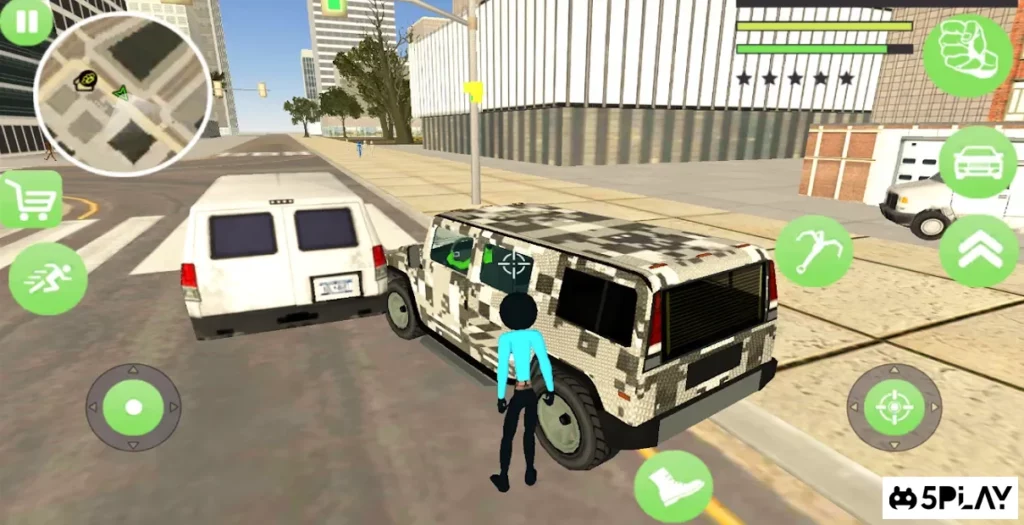 Police Stickman Rope Hero Gangstar Crime Mafia screenshot