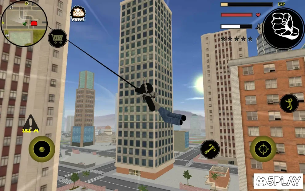 Stickman Rope Hero screenshot