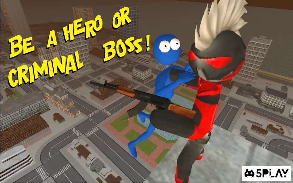 Stickman Rope Hero screenshot