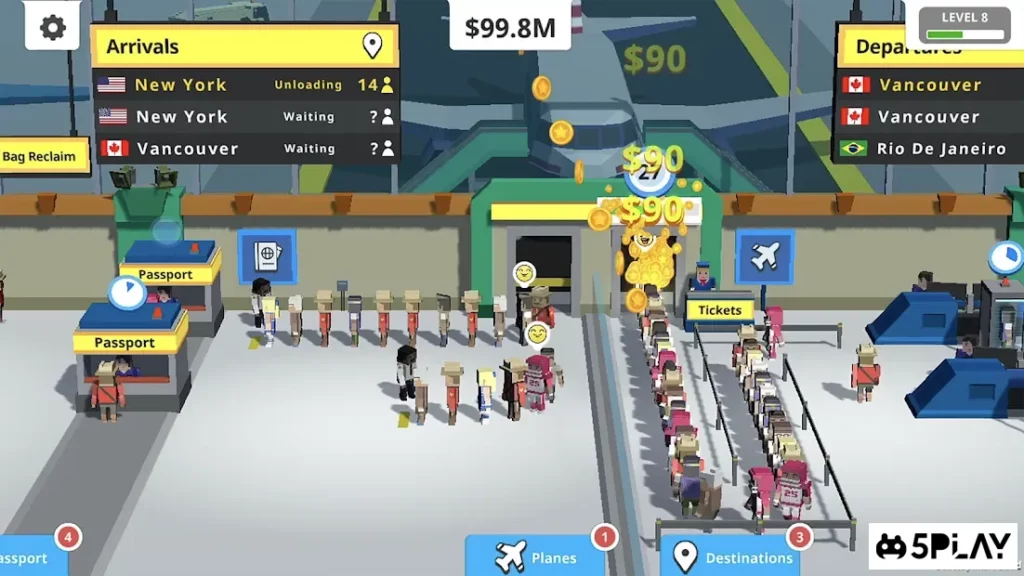 Idle Tap Airport screenshot