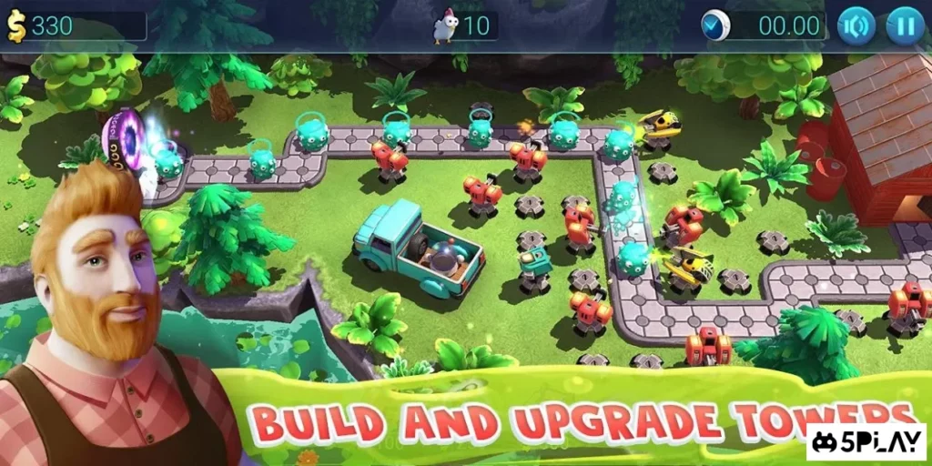 Defenchick TD - Chicken Tower Defence Offline screenshot
