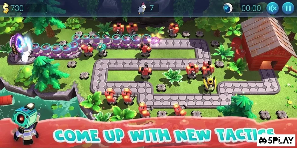 Defenchick TD - Chicken Tower Defence Offline screenshot