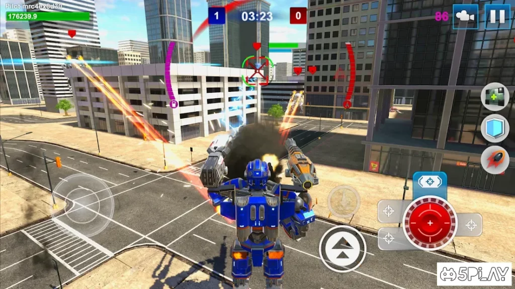 Mech Wars: многопользовательская битва роботов screenshot