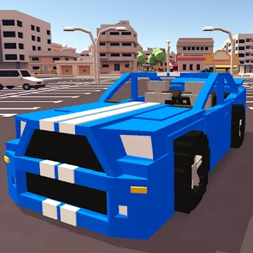 Blocky Car Racer 1.29 (MOD: Everything Unlocked)