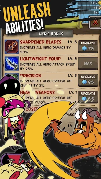 Idle Hero TD - Fantasy Tower Defense screenshot