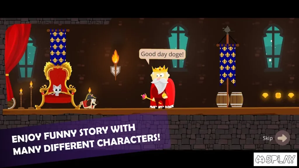 Doge and the Lost Kitten - 2D Platform Game screenshot