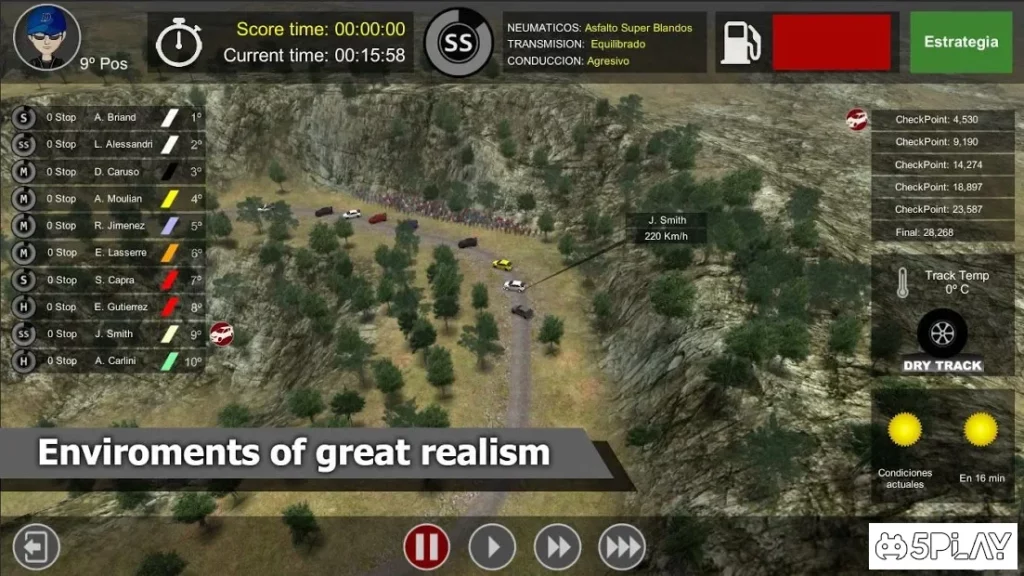 Rally Manager Mobile Free screenshot