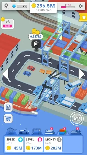 Idle Port Tycoon screenshot