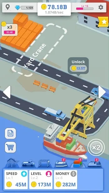 Idle Port Tycoon screenshot