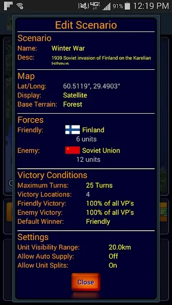 Wargame Constructor screenshot