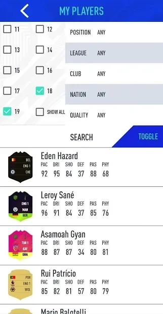 Draft Simulator for FUT 19 screenshot
