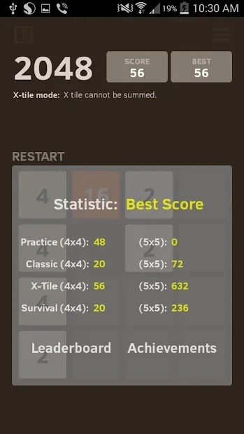 2048 Number Puzzle game screenshot
