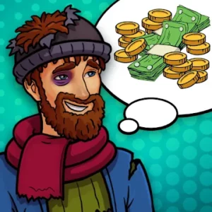 Жизнь Бомжа: Бизнес Игры Симулятор, Кликер Денег icon
