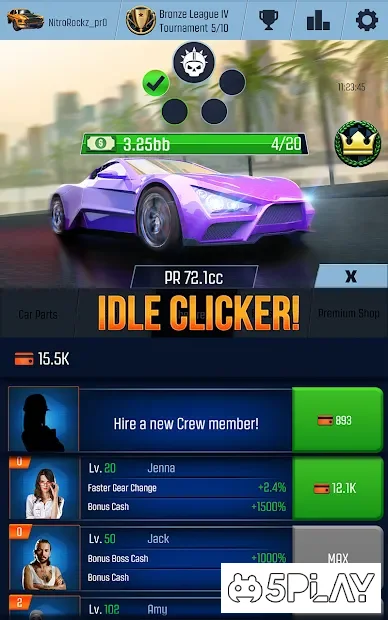 Idle Racing GO: кликер-симулятор нелегальных гонок screenshot