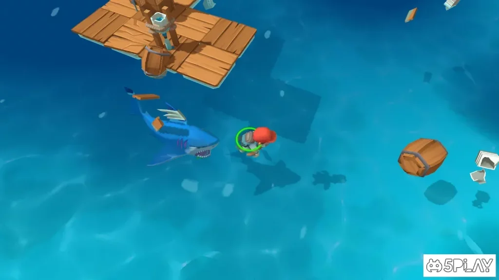 Epic Raft: Fighting Zombie Shark Survival screenshot