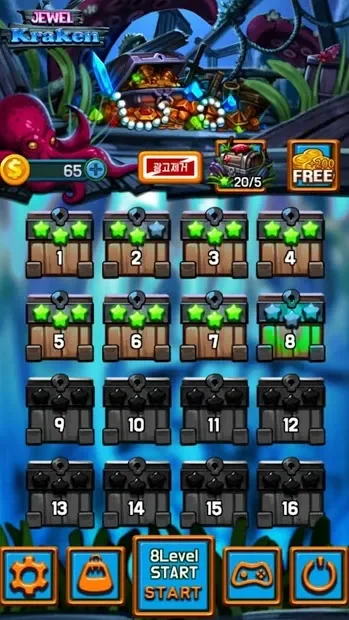 Jewel Kraken: Match3 puzzle screenshot