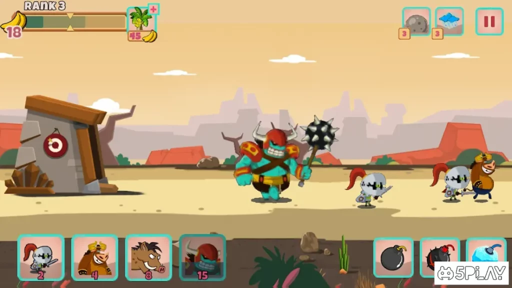 Castle Monsters: Battle of Hero Warriors screenshot