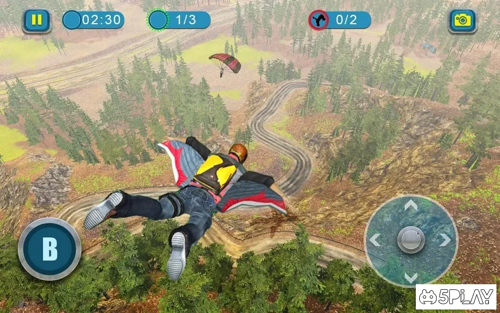 Симулятор полета Wingsuit - 3D Flying Game screenshot