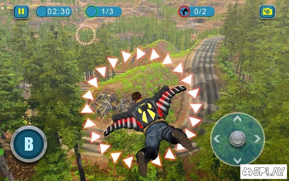 Симулятор полета Wingsuit - 3D Flying Game screenshot