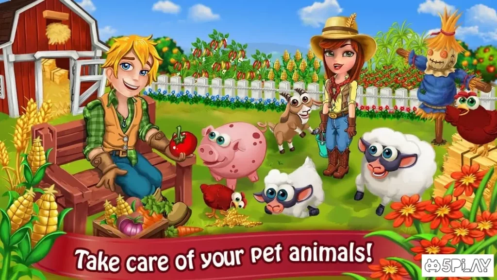 Farm Day Village фермер: Offline игры screenshot