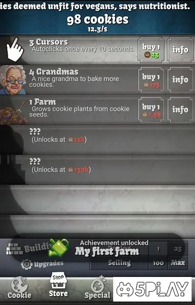Cookie Clicker screenshot