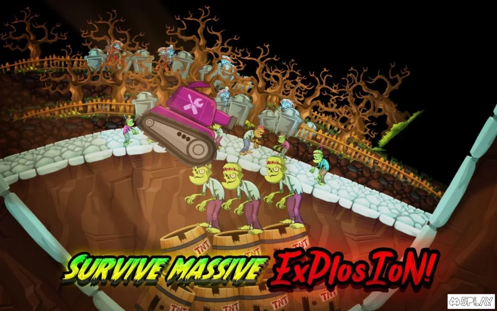 Zombie Survival Games: Pocket Tanks Battle screenshot