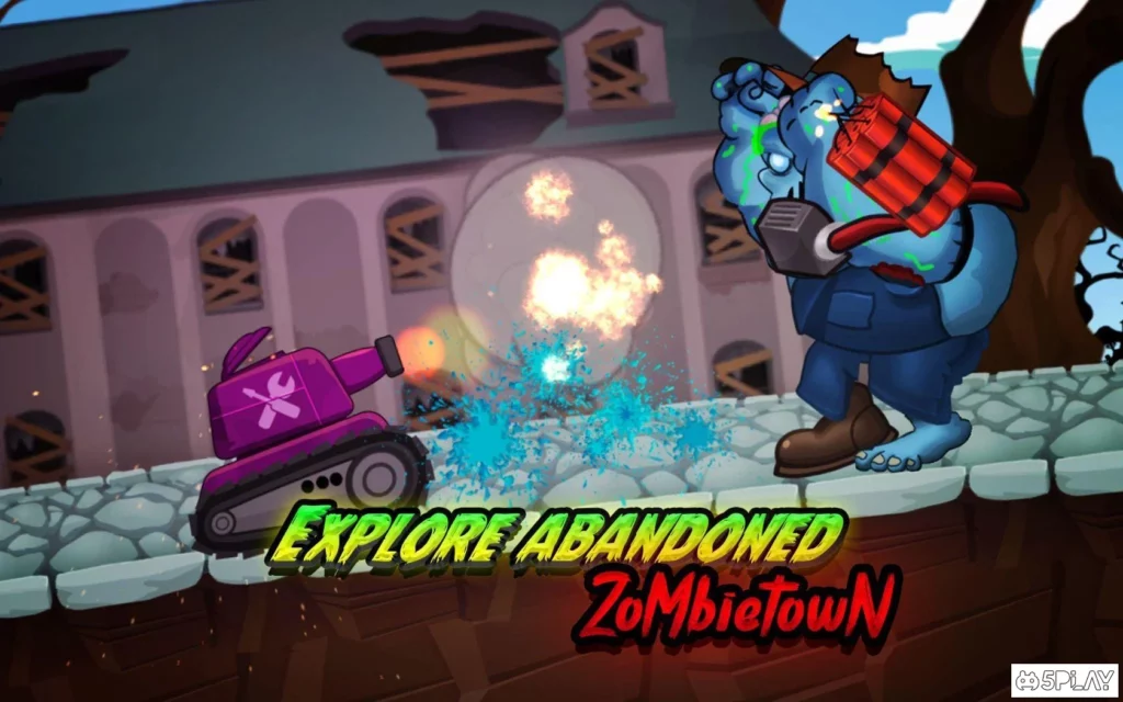 Zombie Survival Games: Pocket Tanks Battle screenshot